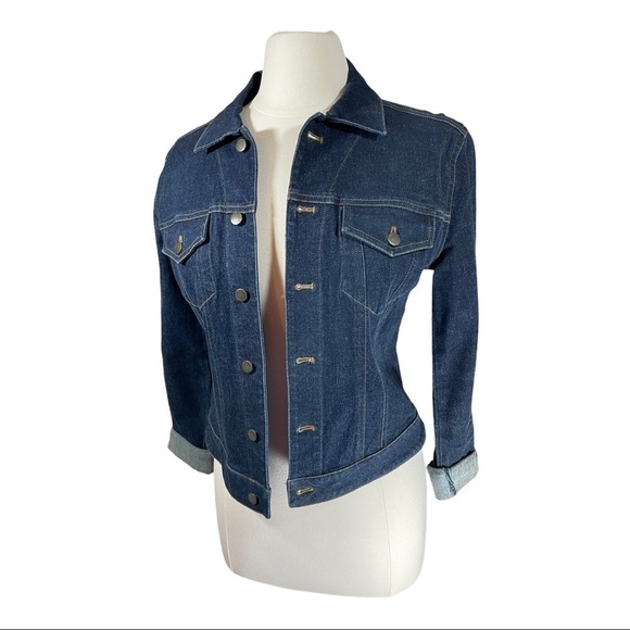 Bloomingdales & Tahari Denim Jean Jacket - Picture 2 of 5